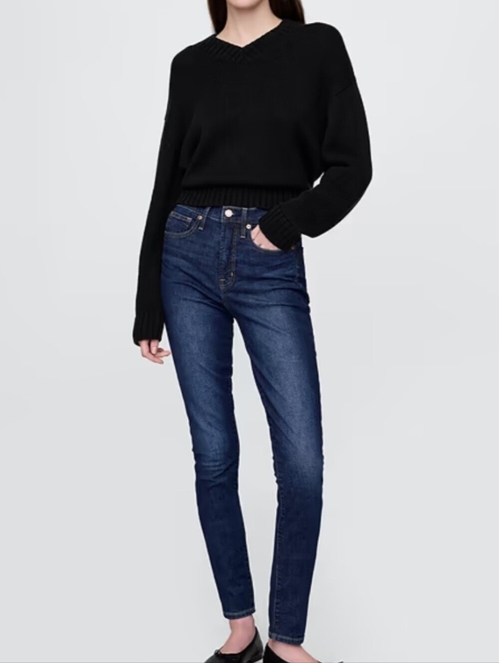 GAP True High Rise Skinny Jeans - Size 26/2 Regular
